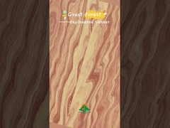 Folheado de madeira de engenharia de borbulha do olho 0,15-0,55 mm de espessura