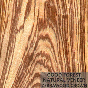 O quarto de madeira natural do folheado da zebra da decoração cortou a madeira compensada extravagante