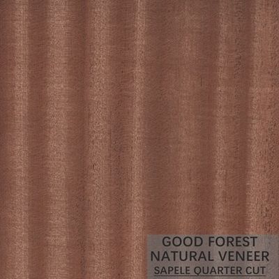 O folheado de madeira natural de Sapele figurou o folheado de madeira da grão para a decoração