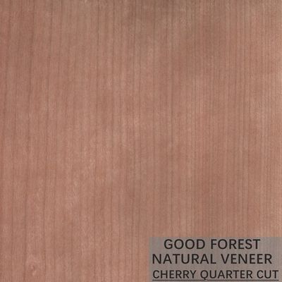 Cor natural de Cherry Veneer Quarter Cut Smoked da decoração popular