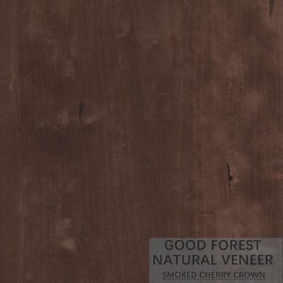 Cor natural de Cherry Veneer Quarter Cut Smoked da decoração popular