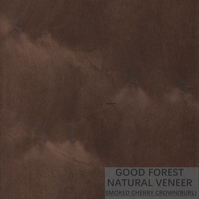 Cor natural de Cherry Veneer Quarter Cut Smoked da decoração popular