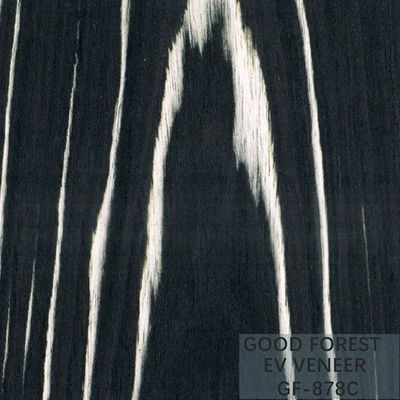 A madeira projetada folheia Ebony Wood Veneer 0.15-0.55 milímetros de espessura