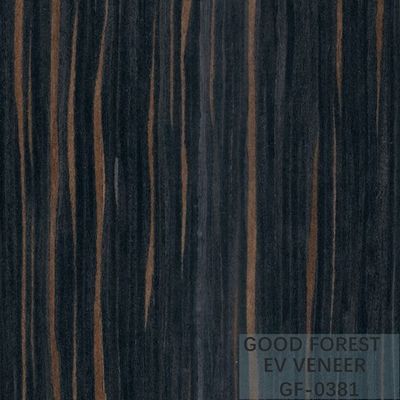 A madeira projetada folheia Ebony Wood Veneer 0.15-0.55 milímetros de espessura