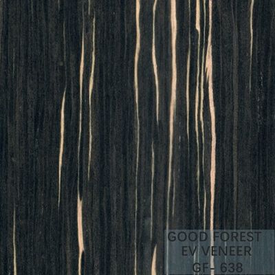 A madeira projetada folheia Ebony Wood Veneer 0.15-0.55 milímetros de espessura