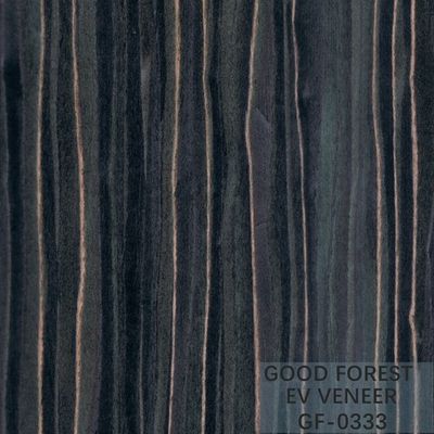 A madeira projetada folheia Ebony Wood Veneer 0.15-0.55 milímetros de espessura