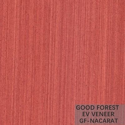 Projetou a madeira para folhear o folheado da madeira da cor vermelha para o Wallcovering