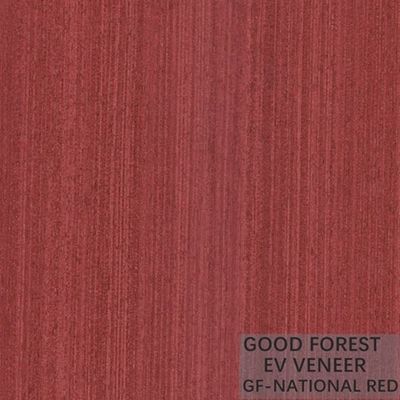Projetou a madeira para folhear o folheado da madeira da cor vermelha para o Wallcovering