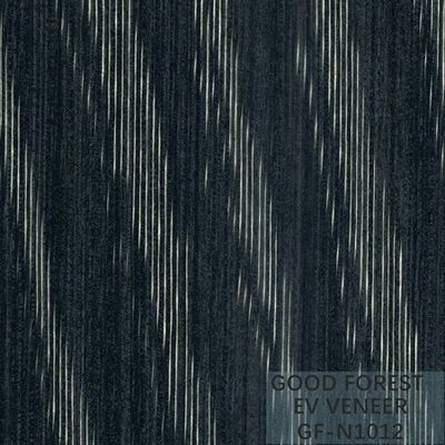 A madeira de madeira projetada do meteoro do folheado folheia a grão irregular da textura