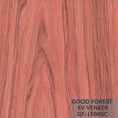 Tamanho vermelho projetado de Santos Rose Wood 2500*640 milímetro do folheado de madeira