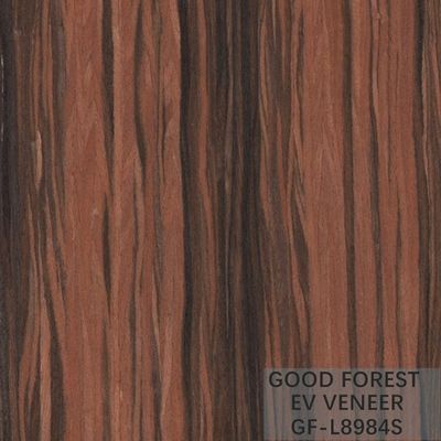 Serviço personalizado grão de Santos Rose Engineered Wood Veneer Straight
