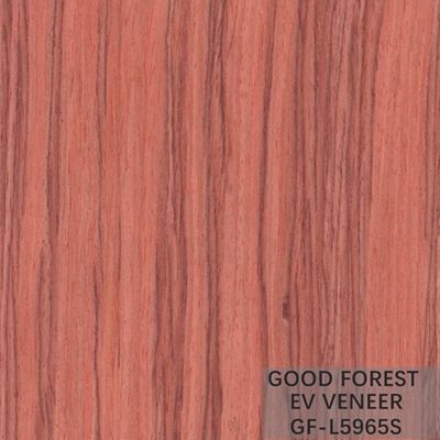 Serviço personalizado grão de Santos Rose Engineered Wood Veneer Straight