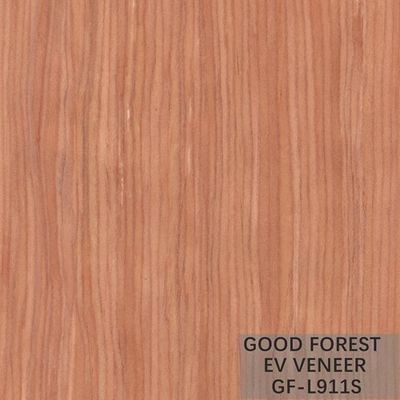 Grão vertical de Cherry Engineered Wood Veneer Recomposed do americano do OEM