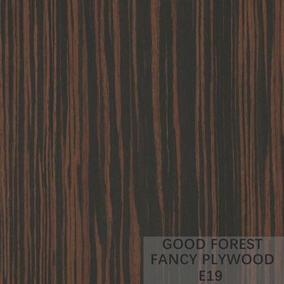 A placa extravagante da madeira compensada do ODM personalizou Ebony Veneer Plywood Panel