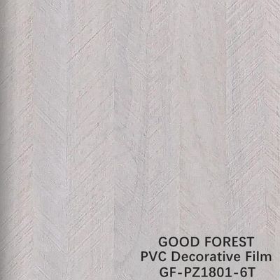 Filme decorativo do PVC para o tipo bom Flowability da grão de pano da mobília