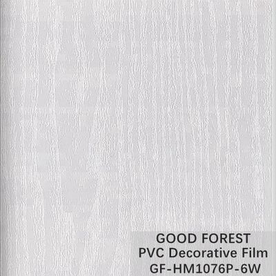 Filme branco do PVC do quadro grão de madeira decorativa da largura de 1260mm - de 1330mm