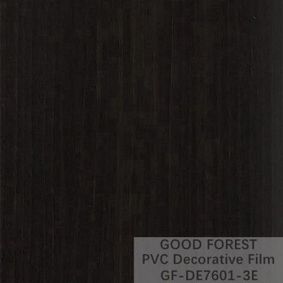 Filme preto decorativo do PVC grão de madeira da largura de 1260mm - de 1330mm