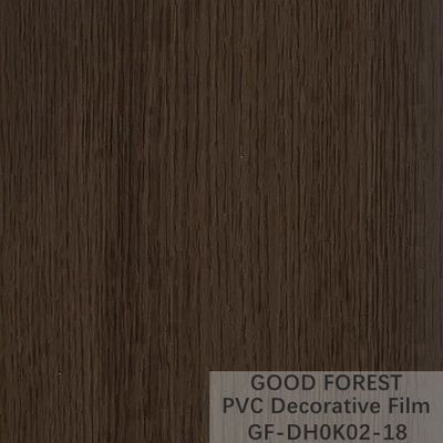 Filme preto decorativo do PVC grão de madeira da largura de 1260mm - de 1330mm