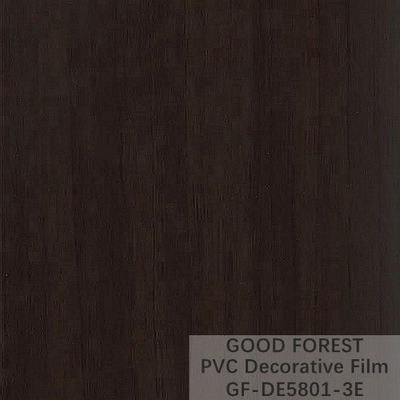 Filme preto decorativo do PVC grão de madeira da largura de 1260mm - de 1330mm