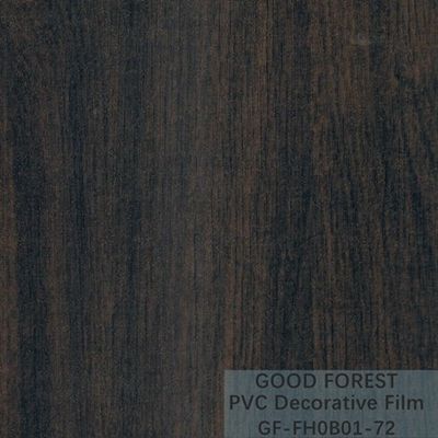 Filme preto decorativo do PVC grão de madeira da largura de 1260mm - de 1330mm