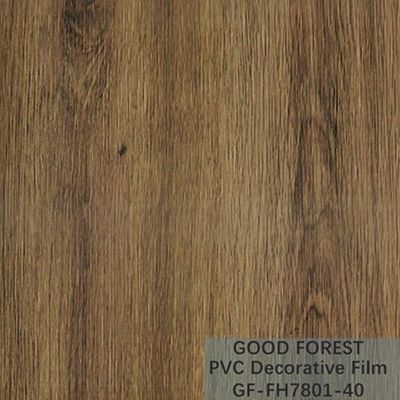 Da resistência decorativa do risco do filme do PVC do Flowability grão de madeira