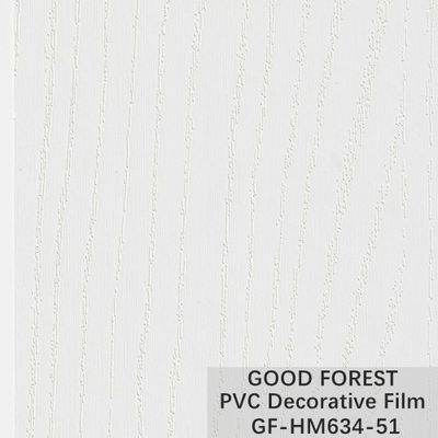 Empolar puro da cor do filme decorativo do PVC da grão da madeira de armário