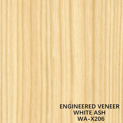 Ash Wood Veneer Sheets branco Recomposed com - um corte do quarto X206 para a madeira compensada extravagante