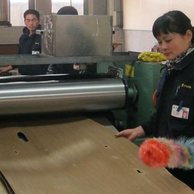 Ev Madeira Veneer Of Fancy Crown Grain American Cherry 2850mm comprimento para portas interiores China Manufacturer