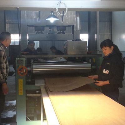 Ebony Wood Veneer projetado composto reconstituído H408 3100mm para o armário