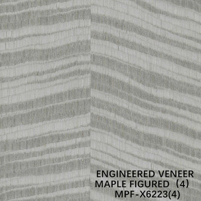 O bordo projetado exótico figurou o folheado de madeira X6223 textura irregular Grey Color Good Supply Capacity tingido de China