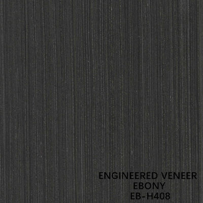Ebony Wood Veneer projetado composto reconstituído H408 3100mm para o armário
