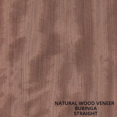 Em linha reta folheado natural da madeira de 0.5mm África Bubinga para a mobília/instrumentos musicais