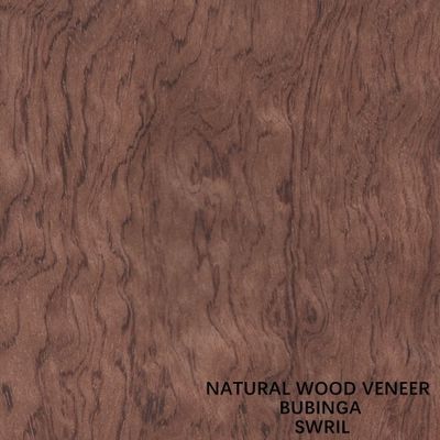 Grão natural 0.5mm do redemoinho do folheado da mobília/da madeira de África Bubinga instrumentos musicais