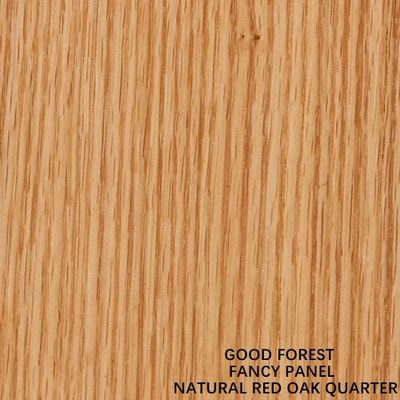 O Mdf natural da fantasia do folheado da madeira de carvalho vermelho/grão reta do cartão para o armário almofada o comprimento de 2440/2745/3050mm