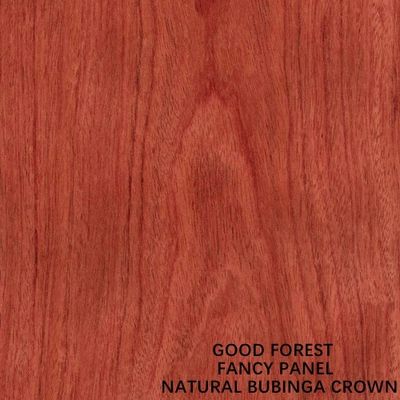 Folheado natural 2440x1220mm da madeira de Bubinga da coroa do MDF da fantasia da mobília