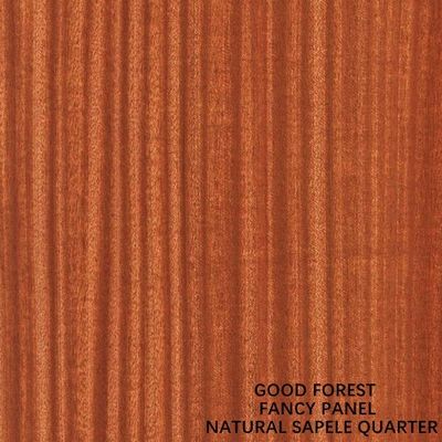 A madeira enfrentada reta de Sapele folheia a madeira compensada extravagante/MDF/placa de partícula pinta livre