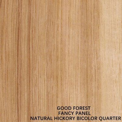 A madeira natural enfrentada da hicória folheia a grão reta bicolor especial 2440/2745mm