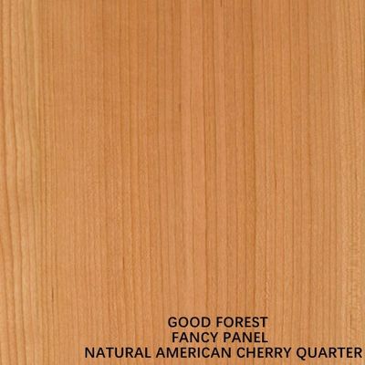 Chapa de madeira de cerejeira facetada Placa de contraplacado extravagante Corte de um quarto de comprimento 2440/2745 mm Pintado gratuitamente para decoração interna