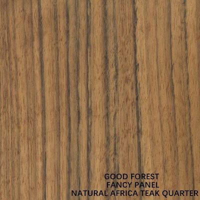 Compensado de madeira de teca africana natural com faceta compensado 2440/2745 mm de comprimento para portas internas