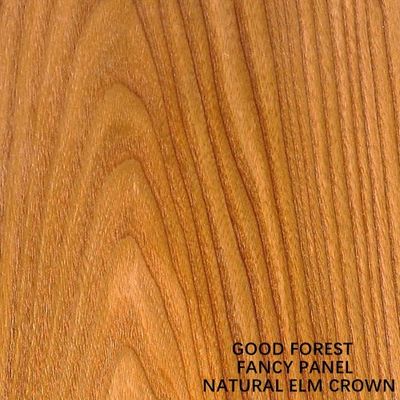 Fantasia natural olmo coroa folheado de madeira contraplacado mdf aglomerado tamanho padrão 2440*1220mm para porta e móveis e1 e0 p1 p2