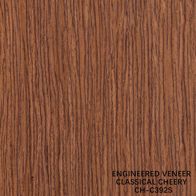 392C / 392S Finê de madeira recomposta castanho escuro para decoração vintage