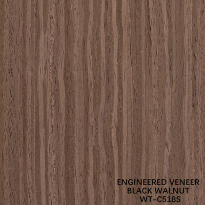 0.60 mm Veneer de madeira de engenharia 518s / 518c para portas interiores e cabine face