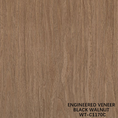 Reconstituído Madeira Veneer Walnut Flat Cut Crown Grain 0.15-0.6mm Marrom Para Porta