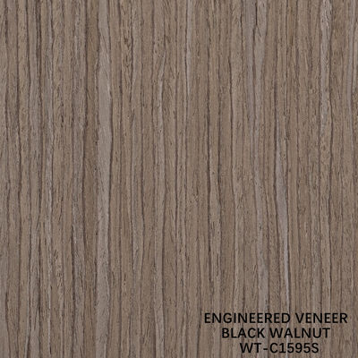 3100mm Dimensão alongada Madeira de nozes Veneer Quarta Corte de grão reto Para pele de porta
