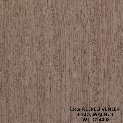 Veneer de madeira de noz americana reconstituída 0,15-0,60 mm Serviço personalizado Quarta linha fina de corte para decoração
