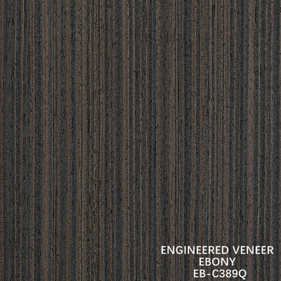 Fineline de Finete de Madeira de Engenharia Marrom Quarta Corte de Ebony Fineline para Porta e Cabinet Face