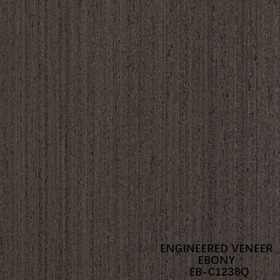 Fineline de Finete de Madeira de Engenharia Marrom Quarta Corte de Ebony Fineline para Porta e Cabinet Face