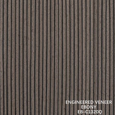 Fineline de Finete de Madeira de Engenharia Marrom Quarta Corte de Ebony Fineline para Porta e Cabinet Face