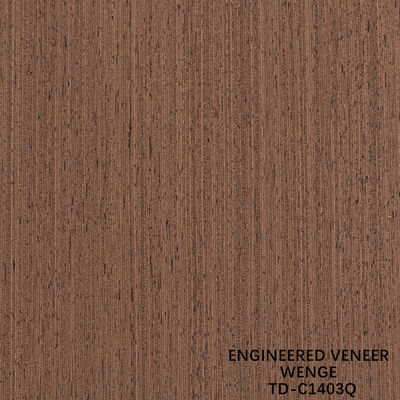 Fabricação de madeira de revestimento de fatia de corte Wenge Quarter Grain bom preço para decoração de hotel 3200mm