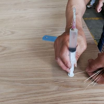 Textura de grelha Dupla cor Fabricação de revestimento de madeira 2850mm espessura personalizada